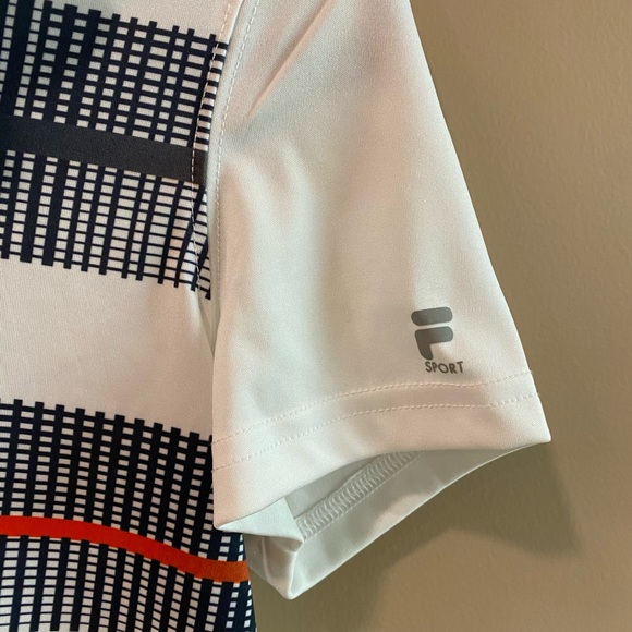 Filson collared buttons boys large 14-16 golf athletic short sleeve white - Picture 3 of 6